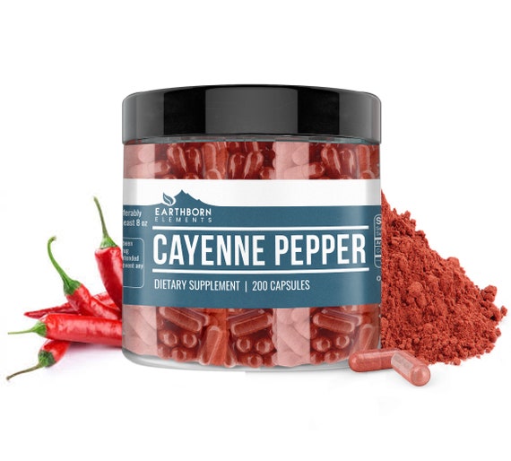 Cayenne Pepper Capsules 200 Capsules 700 mg Etsy