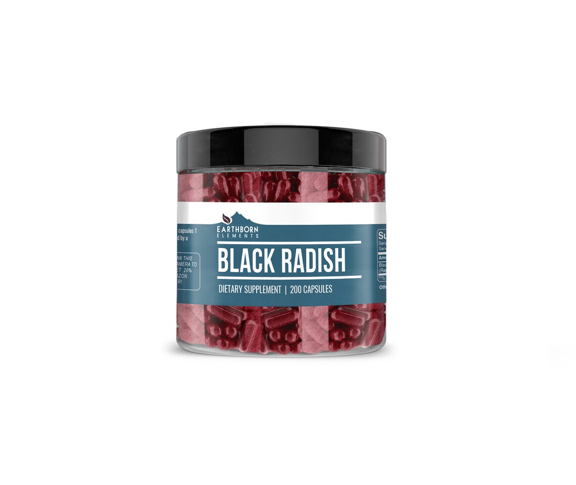 Black Radish Extract 200 Capsules 800 mg/Serving Etsy
