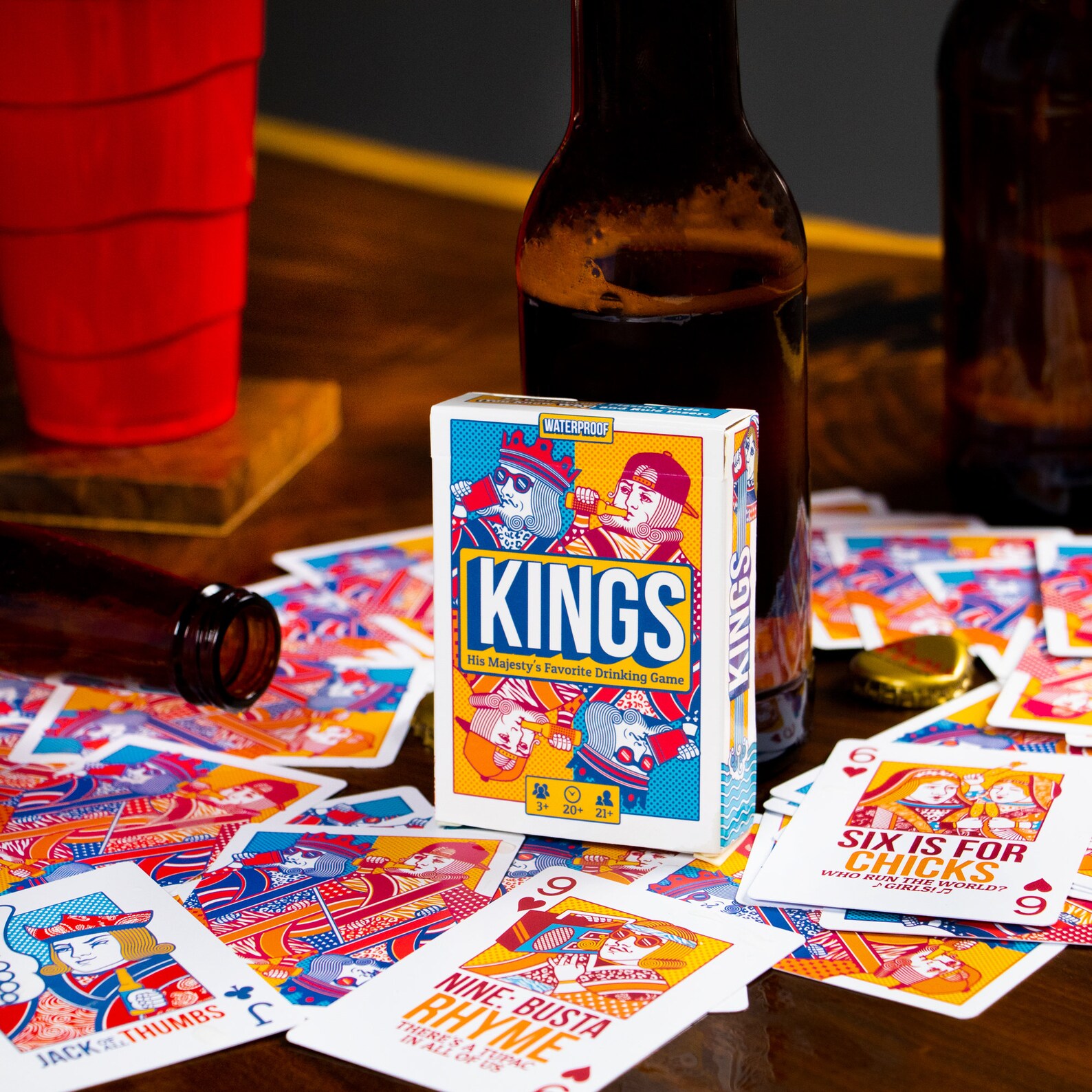 Kings Drinking Game Playing Cards Waterproof Custom Plastic Etsy