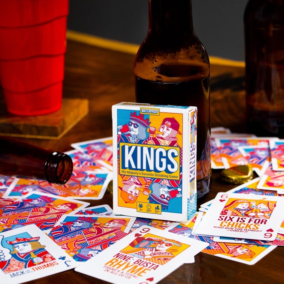 Kings Drinking Game Playing Cards Waterproof Custom Plastic Etsy
