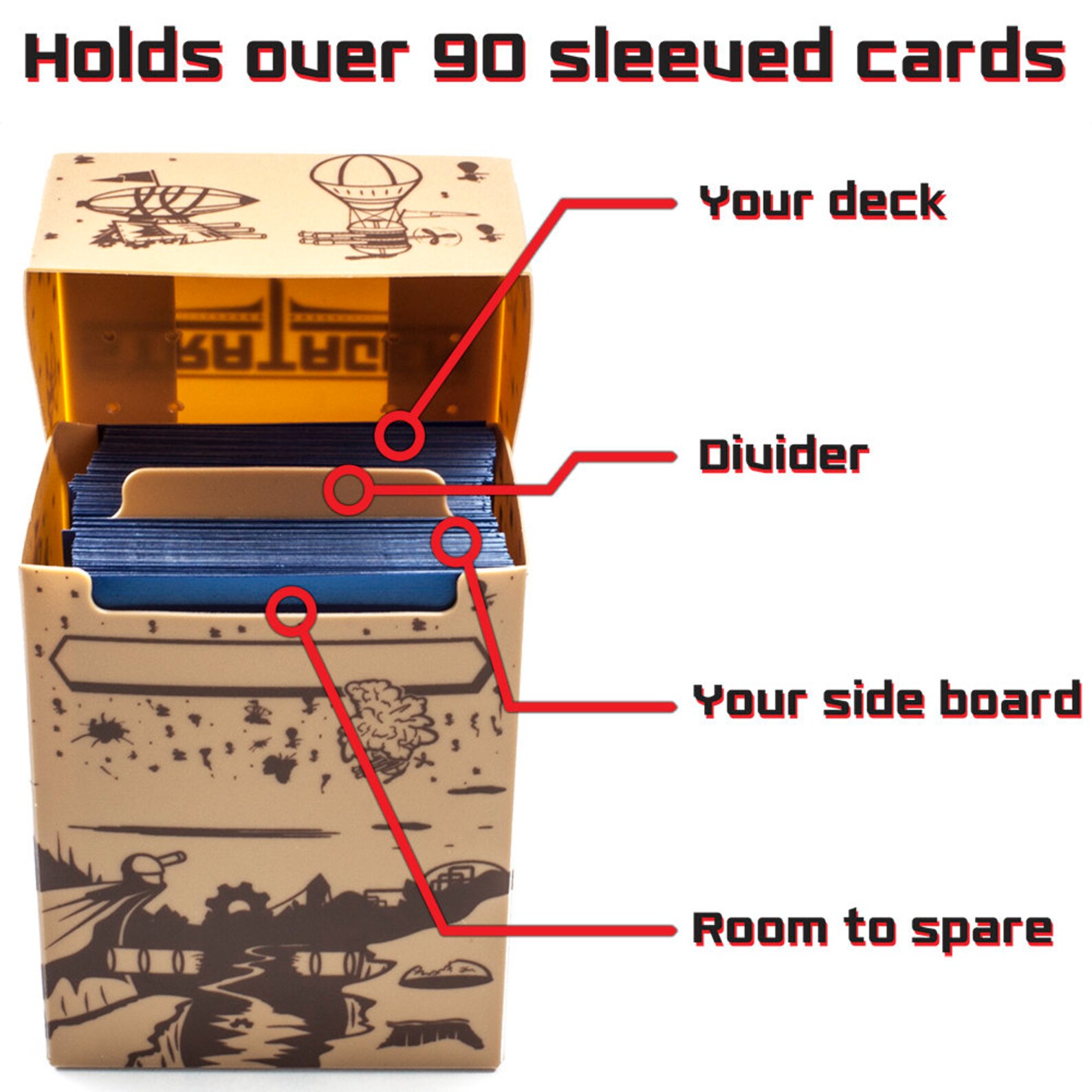 Trading Card Game Deck Boxes Illustrated CCG & LCG 5pack Etsy