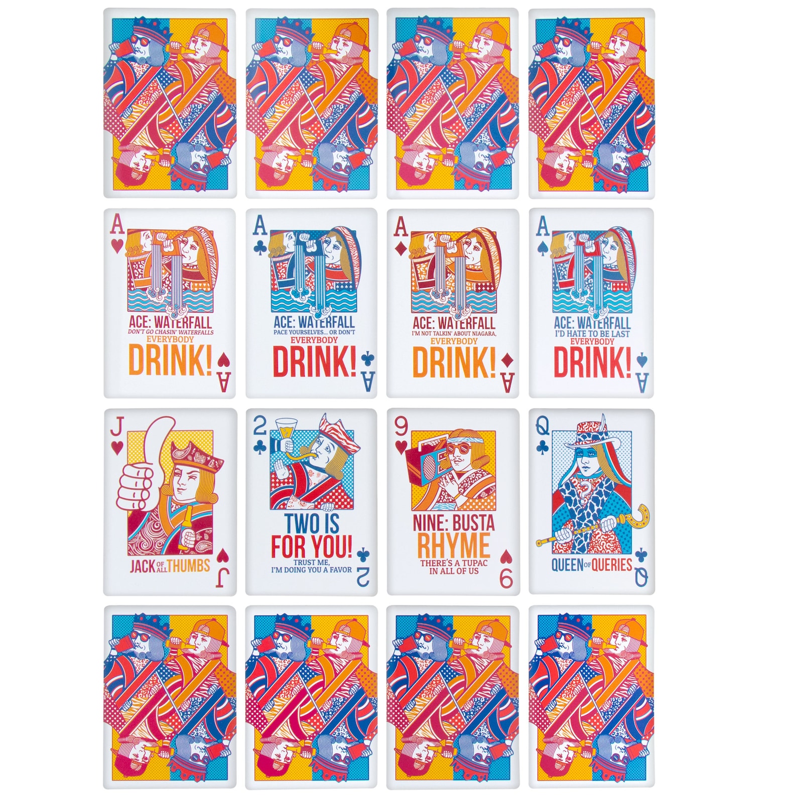 Kings Drinking Game Playing Cards Waterproof Custom Plastic Etsy