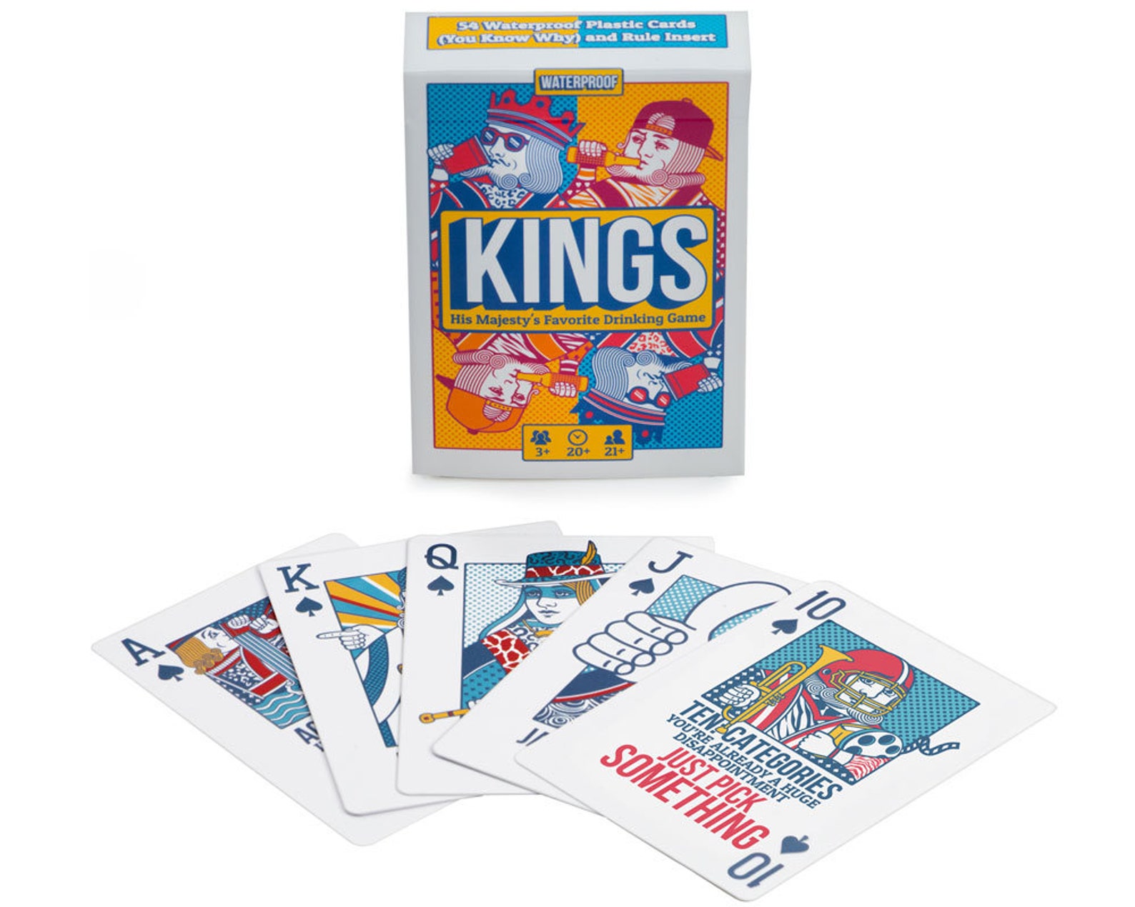 Kings Drinking Game Playing Cards Waterproof Custom Plastic Etsy