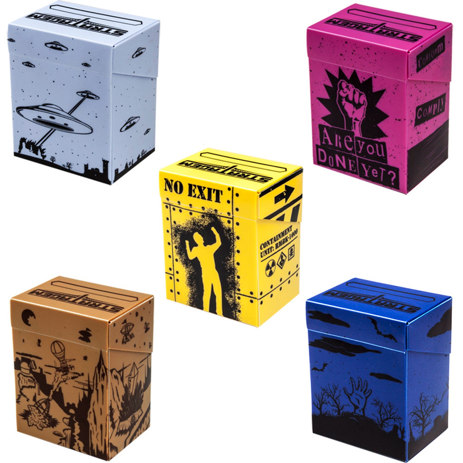 Trading Card Game Deck Boxes Illustrated CCG & LCG 5pack Etsy