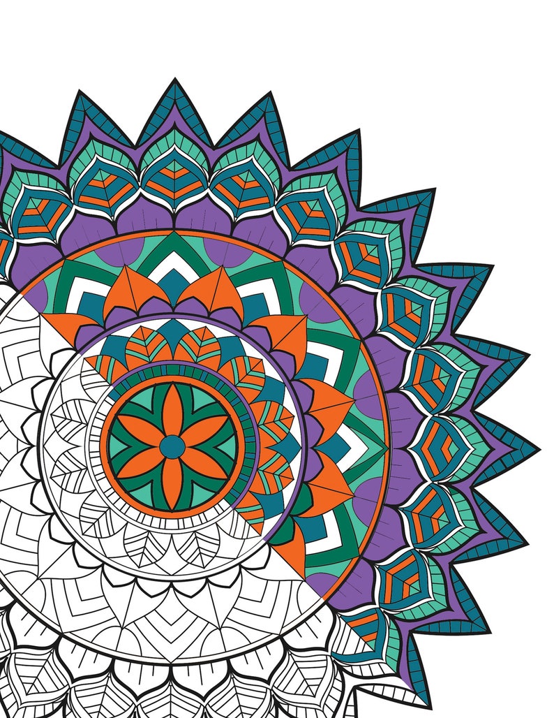 Download Bohemian Mandala Bundle Pack Coloring Page Adult Coloring ...
