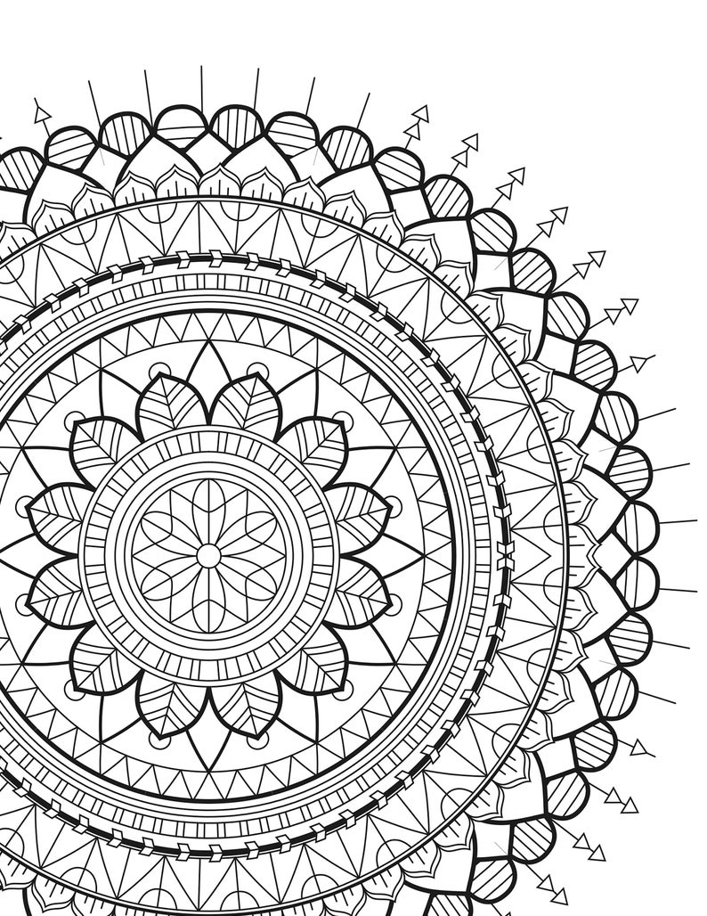 Gothic Mandala Coloring Pages
