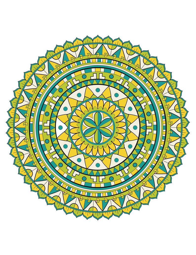 Download Geometric Gothic Mandala Bundle Pack Coloring Page Adult ...