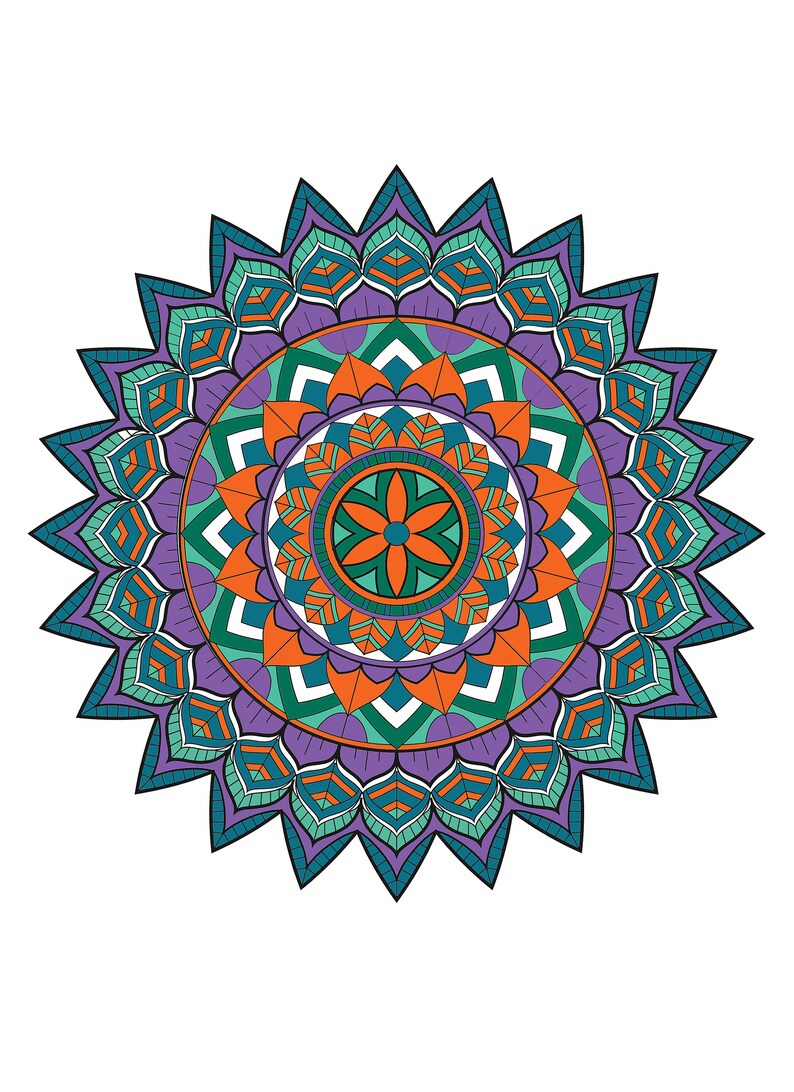 Download Bohemian Mandala Bundle Pack Coloring Page Adult Coloring ...