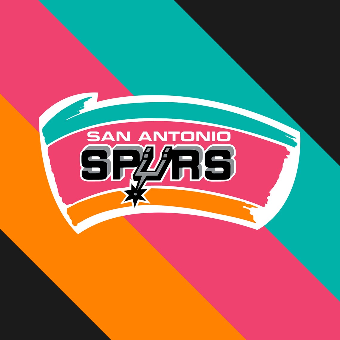 San Antonio Spurs Historic Sticker Pack 8pc. Glossy Vinyl Etsy