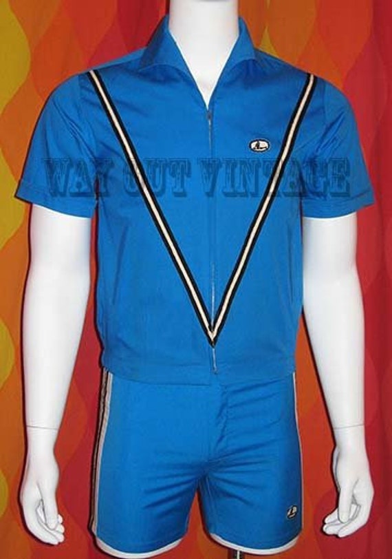 1960's Men's Super Rare Catalina Racing Stripe Caba… - Gem