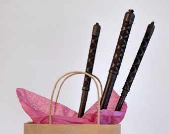 Black rubber coated rattan cane for punishments