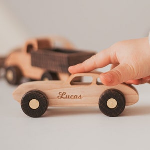 Choose Your Personalized Car Design, Wooden Toys, Baby Boy Gift, Name Car Toy, Montessori Toy For Kids, Sensory Toys, Preschool Toy For Boys