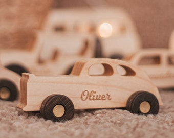 Wooden Set of Personalized Cars. Toys For Toddlers. Custom Birthday Baby Gift. Keepsake Baptism Gift. Toy Cars Witn Names. Eco Friendly Toy.