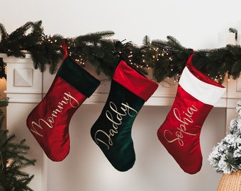 Personalized Christmas Stocking, Holiday Decor, Custom Name Stockings, Family Stocking, Holiday Stocking, Family Gifts, Christmas Decoration