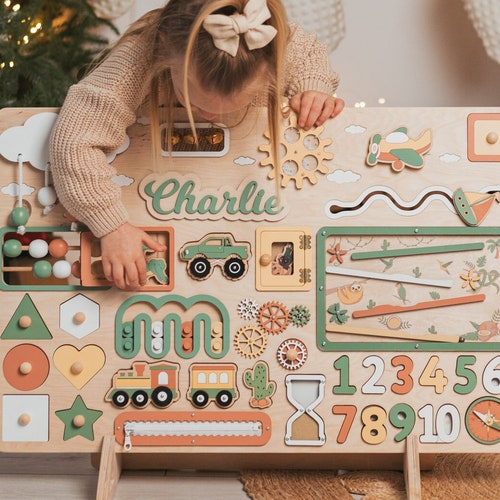 Gift for 2 Year Old Girl Busy Board for Toddler Montessori Etsy