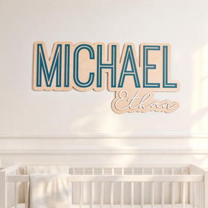 Nursery Name Sign, Wooden Baby Name Sign, Custom Name Sign Boy, Personalized Name Sign, Newborn Name Sign, Kids Wall Decor