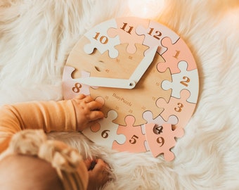 Ready To Ship Learning Wooden Clock For Kids