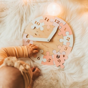 Ready To Ship Learning Wooden Clock For Kids