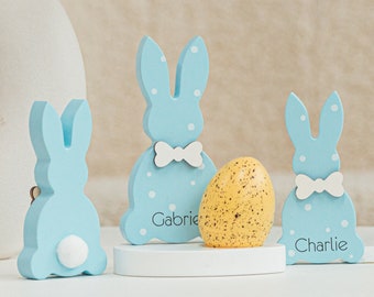 Easter Bunny Peeps. Wooden Stand For Egg. Easter Decoration. Personalized Egg Holder. Easter Bunny Decor. Custom Easter Gift. Holiday Decor.