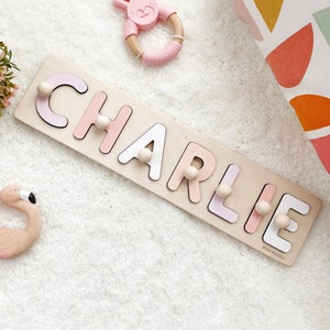 Personalised Children's Name Puzzle up to 8 Letters Educational Wooden Toy S2 for sale online 