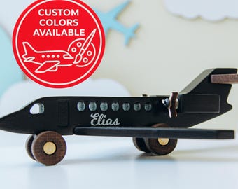 Wooden Planes. Toddler Toys. Baby Boy Gift Personalized. 1 2 3 Year Old Birthday Gifts. Sensory Toys. Baptism Boy Gift. Kids Pretend Play.