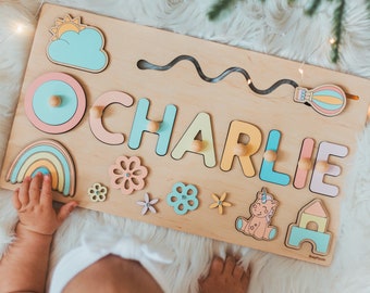 Montessori Girl Busy Board, Educational Wooden Toy, Christmas Gifts For Kids, Baby Girl Birthday Gift, Toddler Wooden Nursery Decor