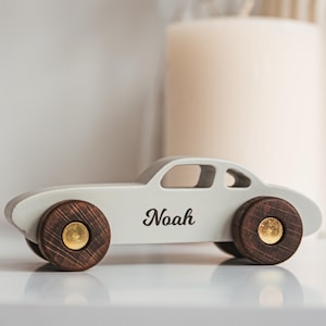 Personalized Wooden Car Toy For Boys Set of 1 3 5 Colored Cars First Christmas Gift Keepsake Gift 2 Year Old Boy Wooden Auto Track Kids Toys