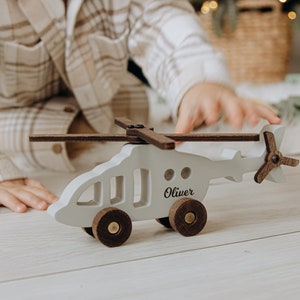 Wooden Toy Fighter With Name. Military Planes And Vehicles. Personalized Toy Cars. 1st Birthday Boy. Montessori Toys. Baby Christmas Gift. image 4