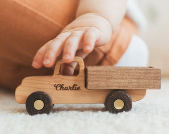 Custom Wooden Toy Cars, Collect Busy Puzzle Cars, Baby Boy Gift Personalized, Montessori Sensory Toddler Toys, Custom Truck With Name