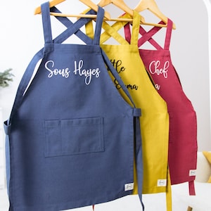 Delantal infantil personalizado Delantal de cocina personalizado para niños pequeños Regalo de primera Navidad
