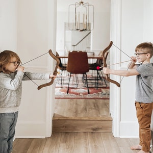 Archery Set for Boys with Name Engraving at Extra Charge, Wooden Waldorf Toys, Christmas Gifts For Kids