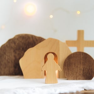Resurrection Scene Set. Easter Empty Tomb. Jesus Is Risen Figurines. Christian Easter Decorations. Religious Easter Gifts. Easter Decor.