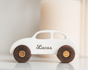 Personalized Car Toy, Baby Boy Gift, Pretend Play, First Birthday Present Keepsake, Wooden Cars Set With Names, Toddler Toys, Easter Gift