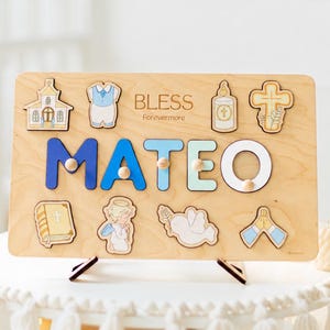 Custom Baptism Present Baby Boy Christening Gift Baptism Personalized Gift Baby Dedication Gift Religious Gifts For Kids
