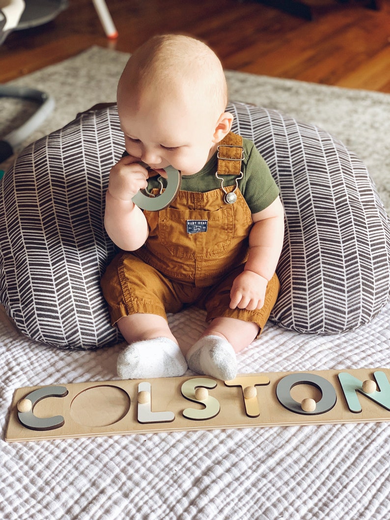Custom Name Puzzle With Pegs Montessori Toys for Child | Etsy