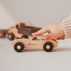 Collect Wooden Cars Set. 13 Designs Available. Toddler Toys. Personalized Gift For Kids. Sensory Baby Toys. Eco Frindly Toys. Birthday Gift. image 2