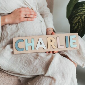 Custom Name Puzzle With Pegs Montessori Toys for Child Baby Gift and Nursery Decor Best Christmas Gift for Baby image 4