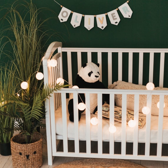 Personalised Photo New Baby/Child Name Nursery/Room Wooden Bunting/Garland Gift Personalised Photo New Baby/Child Name Nursery/Room Wooden Bunting/Garland Gift