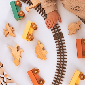 Personalized Freight Toy Train With Animals. Custom Birthday Gift For Kids. Fidget Toys For Toddlers. Sensory Toys. Baby Boy & Girl Gifts. image 3