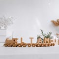 Boho Personalized Train | Nursery Train Name | First Birthday Gift | Baby Toy Train Fidget Toys For Kids product logo