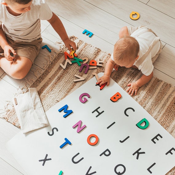 English Alphabet Learning Desk Mat Alphabet Letters photo