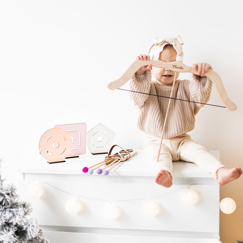 Bow and Arrow Set Wooden Archery Kit Personalized Gift for Etsy