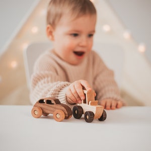 Personalized Toy Cars Set Birthday Baby Boy Gifts Wooden Toys For Kids Cars With Names Preschool Toys Handmade Eco-Friendly Toys Christmas image 2