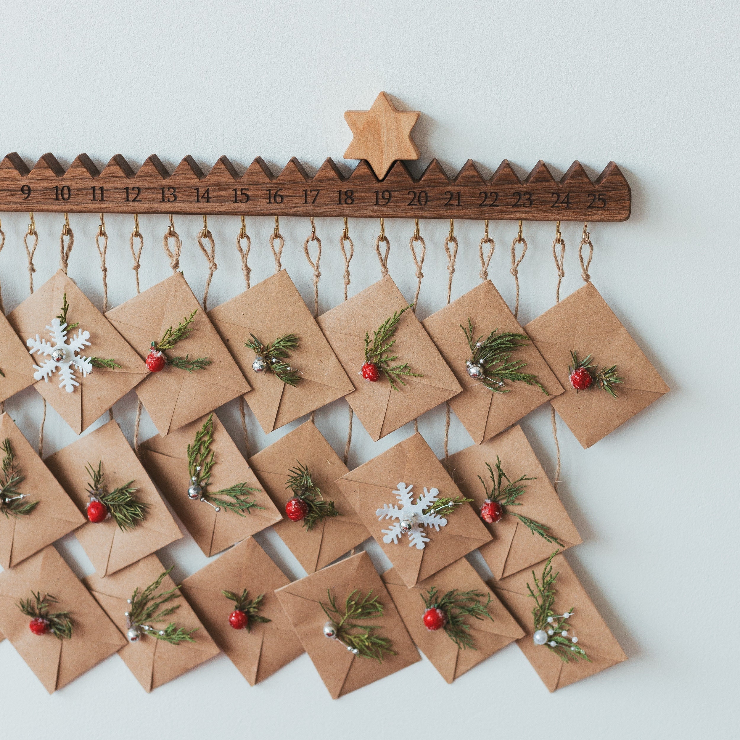 Alg Christmas Countdown Calendar Wooden Blocks Perpetual Desk Advent 
