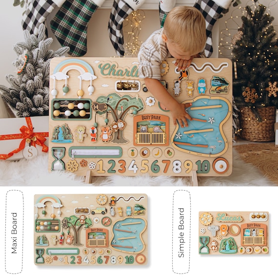 Montessori Board, Baby Activity Board, Busy Board, Christmas Gift