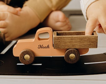Personalized Car For Baby Collectible Toy Cars With Child Name First Birthday Gift 2 Year Old Boy Gift Wooden Car Model Playroom Decor