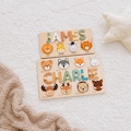 Animal Name Puzzle by Busy Puzzle | 1st Birthday, Baby Shower, Easter Gift | Girl and Boy | Custom and Personalized