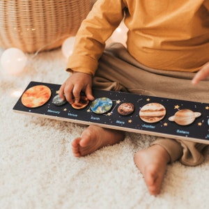 Wooden Solar System Puzzle, Easter Gifts For Kids