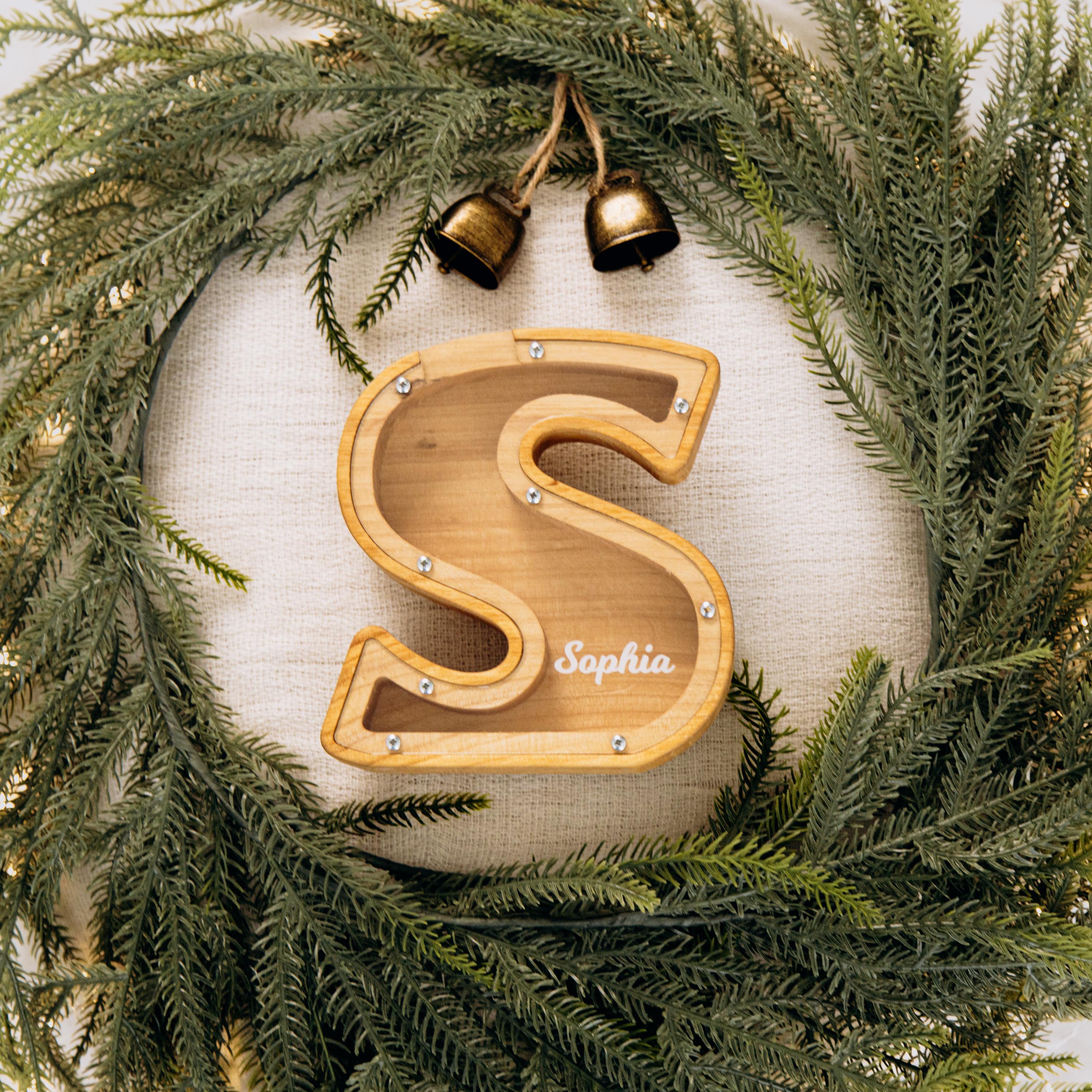 初めてのカスタム貯金箱 - 木製貯金箱 - お子様へのパーソナライズされ