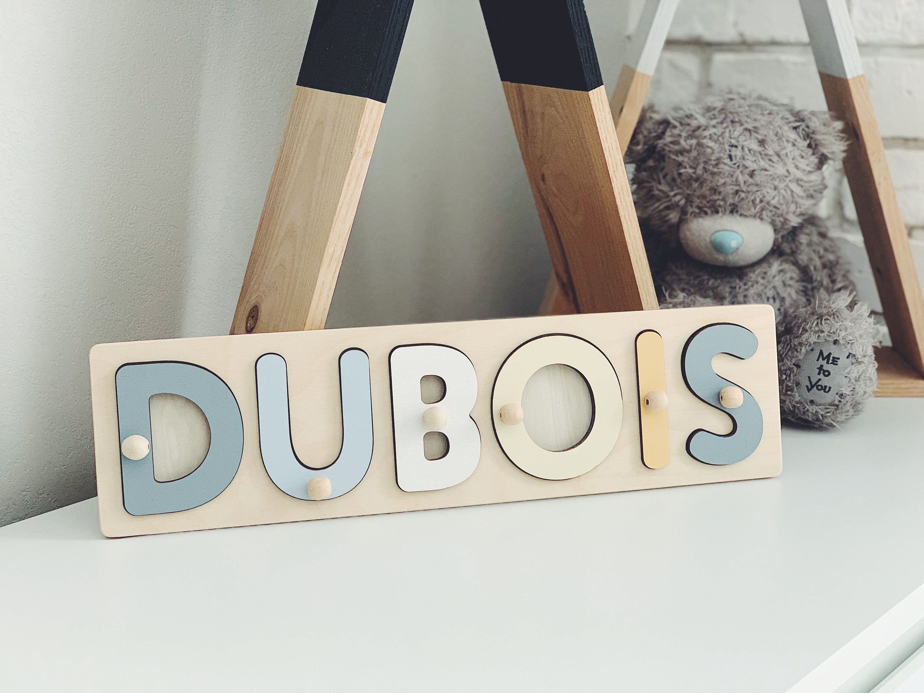 Name Puzzle Gift Personalized Name Wood Puzzle Handmade Toy Boy Newborn Girl Boy Baby Gift Custom Name Baby Busy Board 1st Birthday Gift
